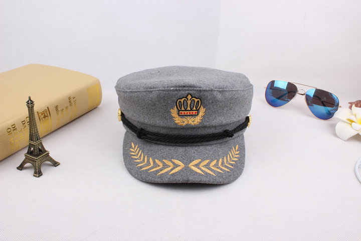 mtiny海军帽男女制服帽子水手帽平顶帽空军帽八一表演帽子船帽机长帽