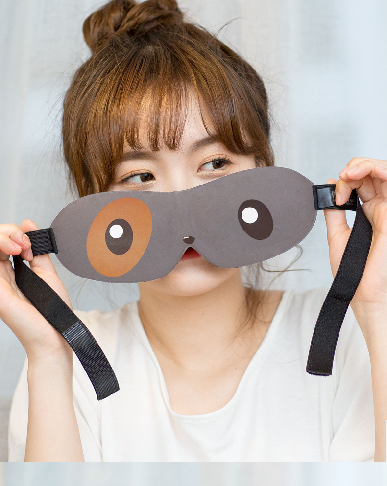 眼罩睡眠遮光透气女可爱韩国男士学生儿童护眼罩耳塞三件套