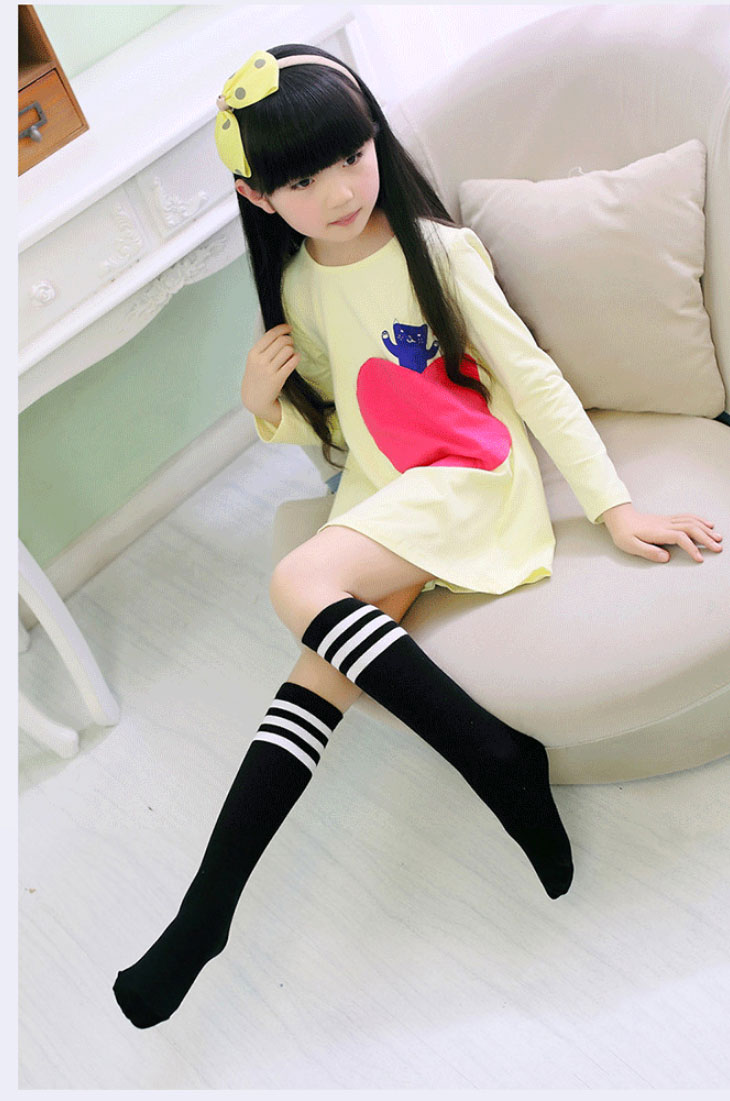 韩版儿童袜套女童长筒袜 春夏款中筒袜堆堆袜短袜高筒过膝袜2017新品