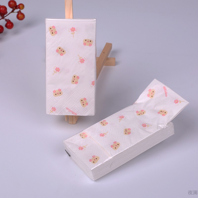 印花彩色面巾纸小清新卡通手帕纸随身小包面巾批