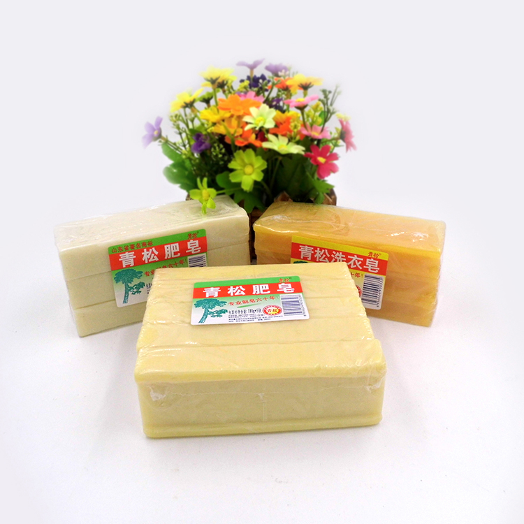 青松肥皂5合一家庭装肥皂透明皂180g5