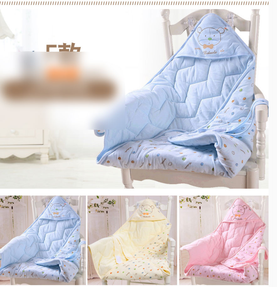 薄款被子襁褓包巾宝宝用品适用于05个月男女宝宝可爱卡通小清新抱被子