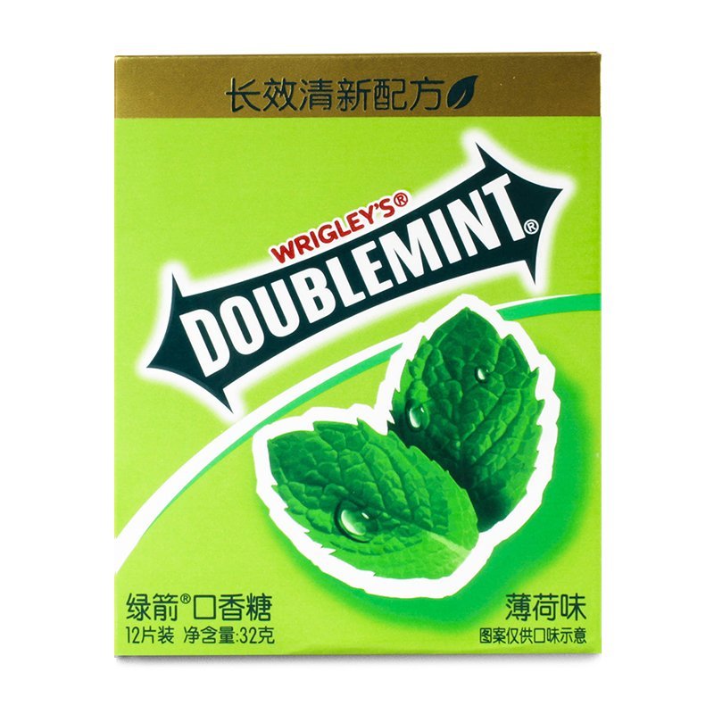 绿箭金装口香糖薄荷味12片装