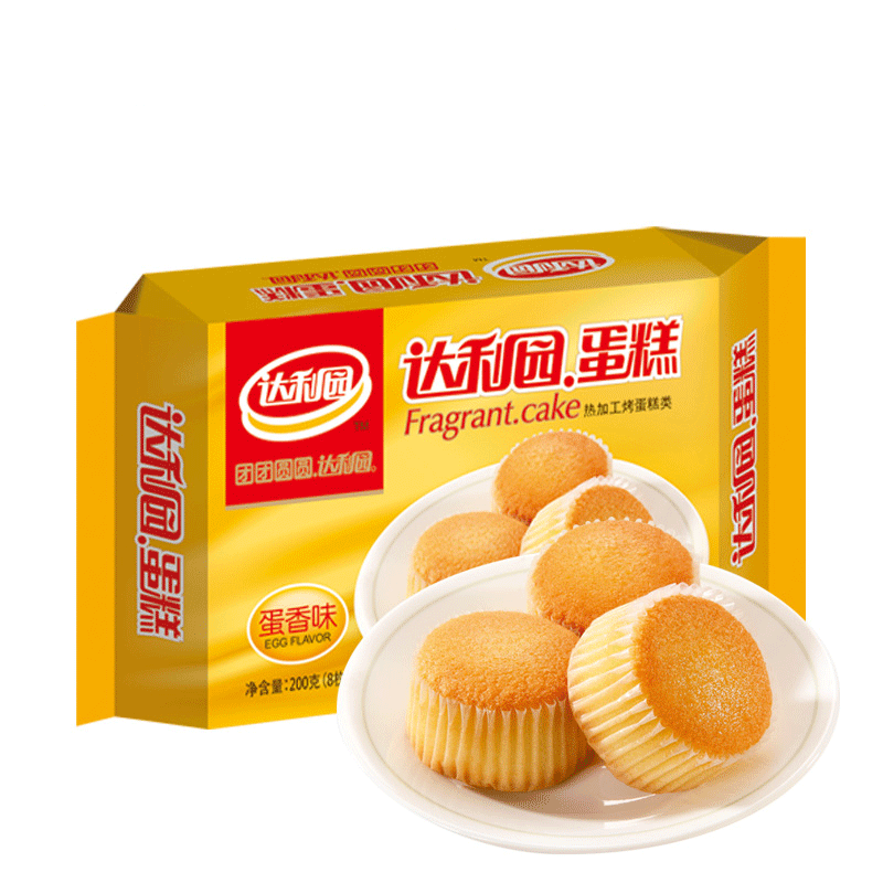 达利园 糕点 面包 零食 蛋糕200g(蛋香味)