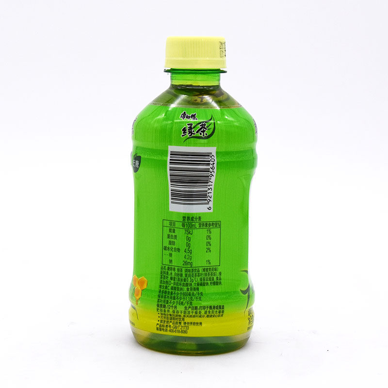 康師傅綠茶低糖蜂蜜茉莉味330ml12瓶迷你小瓶裝飲料當天發貨攜帶方便