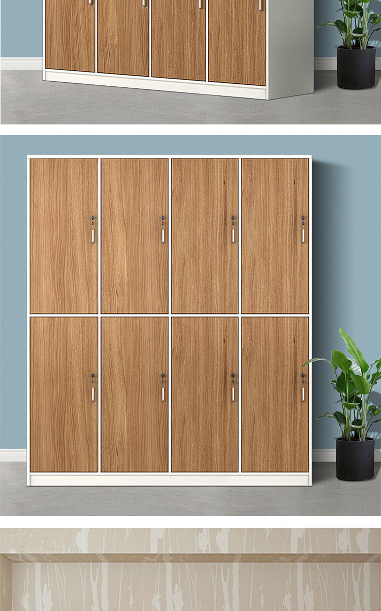 三圣文件柜/更衣柜ss-mgyg2c4l 三圣 办公家具木质更衣柜板式员工储物