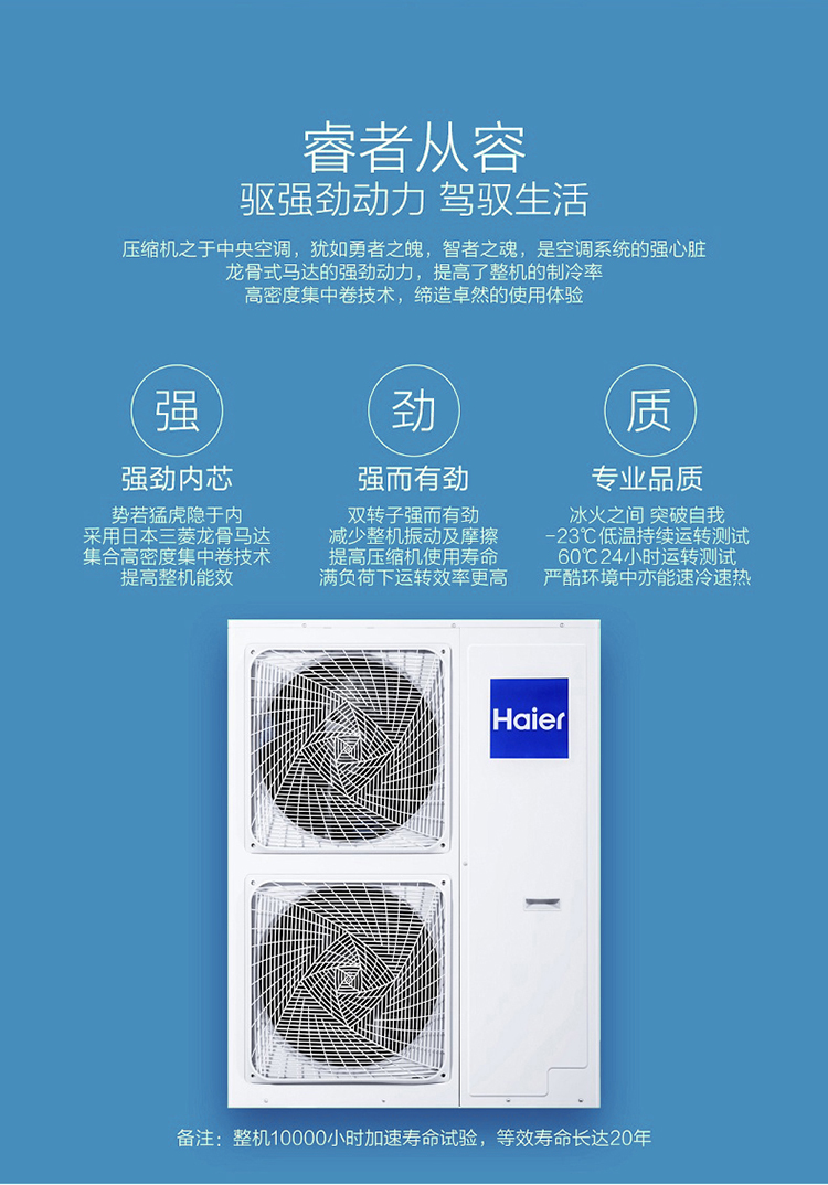 海尔haierrfc125mxsavag一拖四家用中央空调一拖多5匹变频一拖四适用