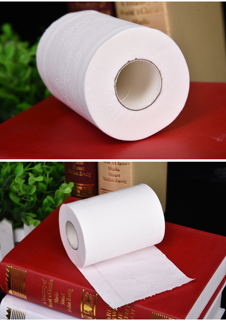 定制卫生纸加厚款白色印花款宾馆客房小卷纸厕纸