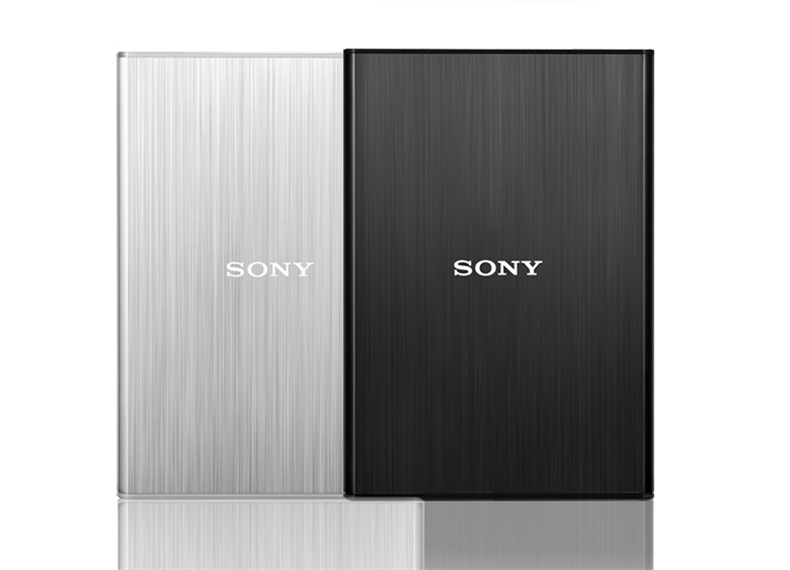 Sony/索尼移动硬盘1T 高速USB3.0 HD-SL1银色 金属轻薄加密1tb