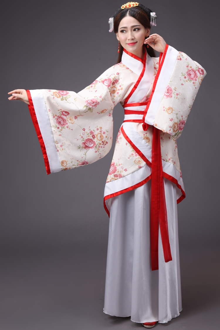 薇姬桑妮新款汉服女装汉服曲裾古装服装汉服民族服装女古装曲裾演出