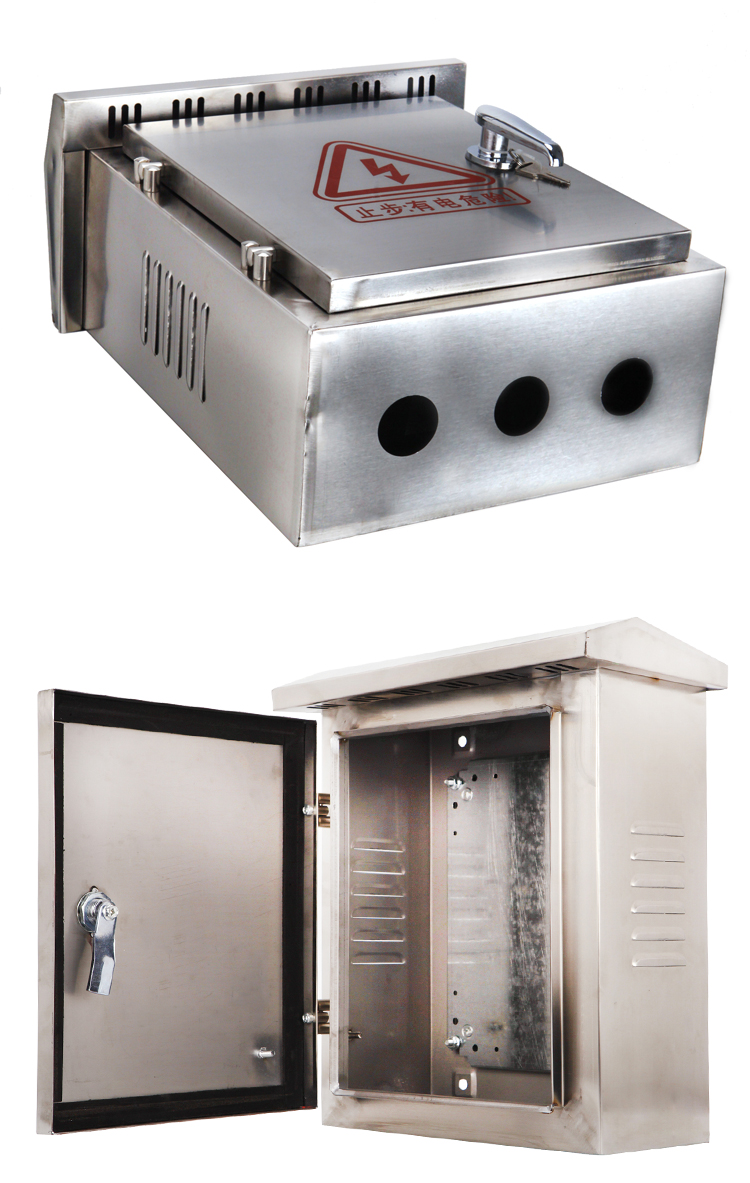 户外300*400不锈钢配电箱室外防水防雨箱动力电控监控箱基业箱201