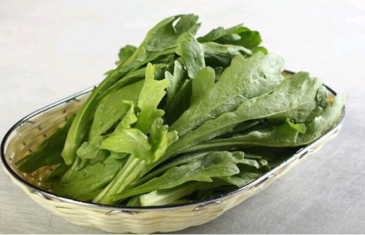 七果果阔叶茼蒿1斤蔬菜色拉苦叶生菜新鲜蔬菜as