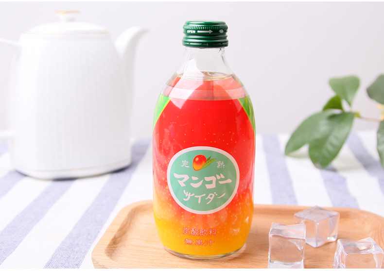 日本进口友杰芒果味汽水300ml5瓶