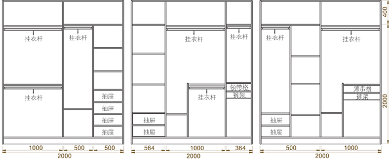 定制现代简约移衣柜推拉衣柜定做整体衣帽间板式木质衣橱e0级