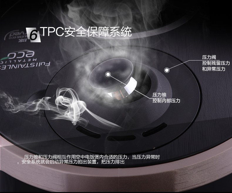 福库（CUCKOO）CRP-DH0699FG原装进口智能高压IH电饭煲2.8L