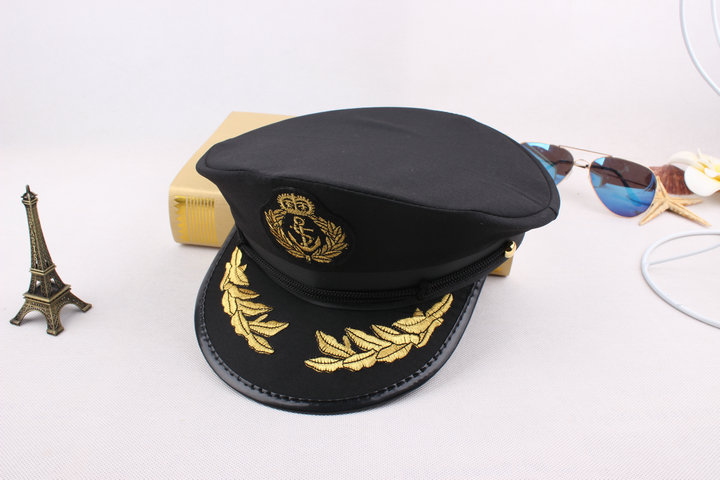 mtiny海军帽男女制服帽子水手帽平顶帽空军帽八一表演帽子船帽机长帽