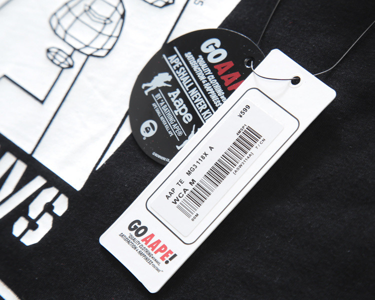 aapeaape2016香港潮牌专柜正品权志龙时尚款夏季新款男女短袖t恤宽松