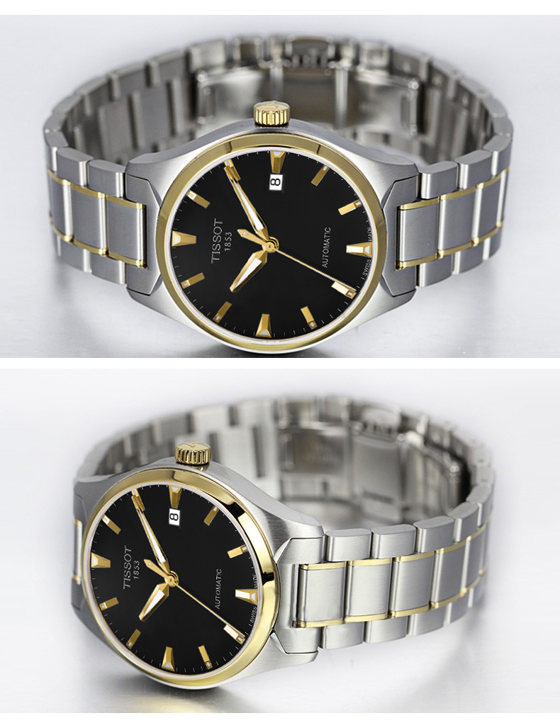 天梭tissot男表ttempot0604072205100钢带机械表