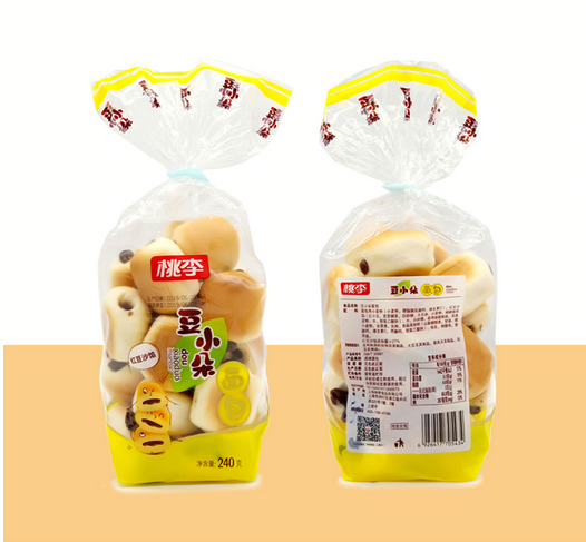 桃李豆小朵面包240g