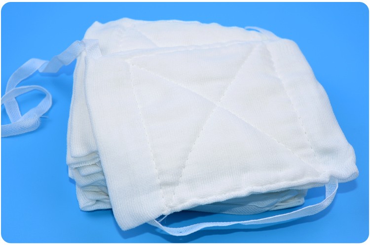 双胜脱脂纯棉纱布口罩劳保12层16层24层48层加厚防尘工业透气可洗k3