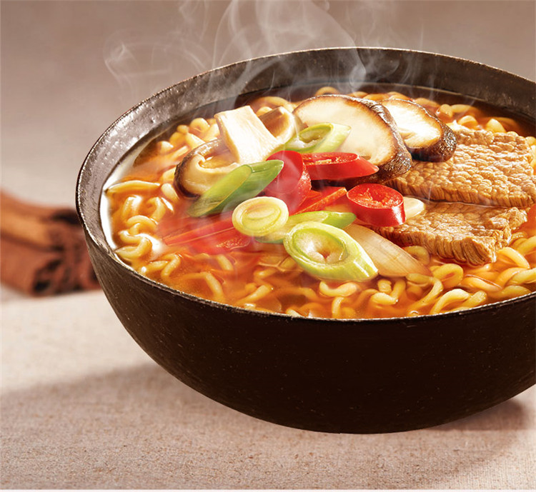 农心辛拉面杯面香菇牛肉味整箱65g12杯