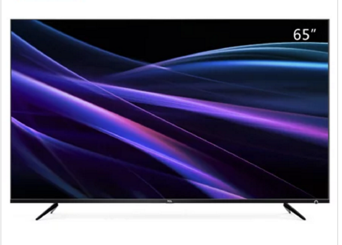 tcl65p665英寸4k金属超窄边64位32核hdr人工智能led液晶电视机曜石黑