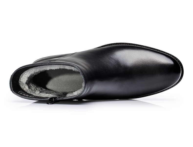 金猴jinhou冬季功勋鞋羊毛内里男棉鞋 经典时尚男短靴