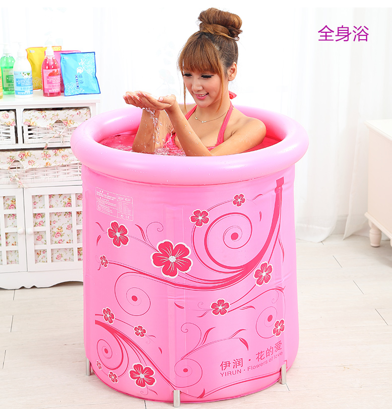 可升降加厚尼龙布浴盆沐浴桶折叠浴桶泡澡桶洗澡桶
