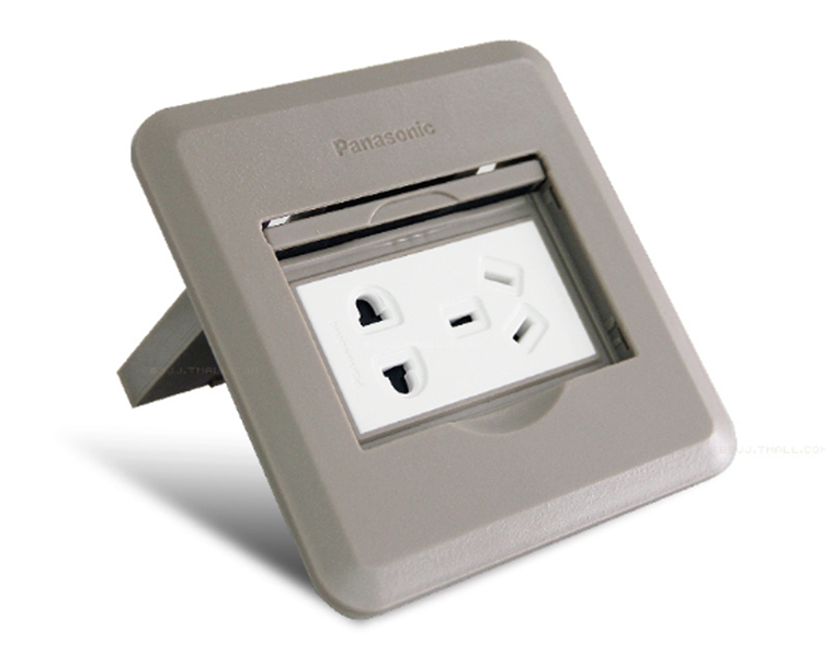 松下(panasonic)插座dufc312 松下地插座五孔地插塑壳树脂平推式防水