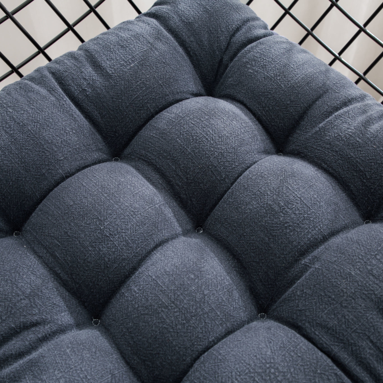 日式纯色简约棉麻椅子加厚坐垫子办公室座垫学生椅垫餐椅垫屁股垫