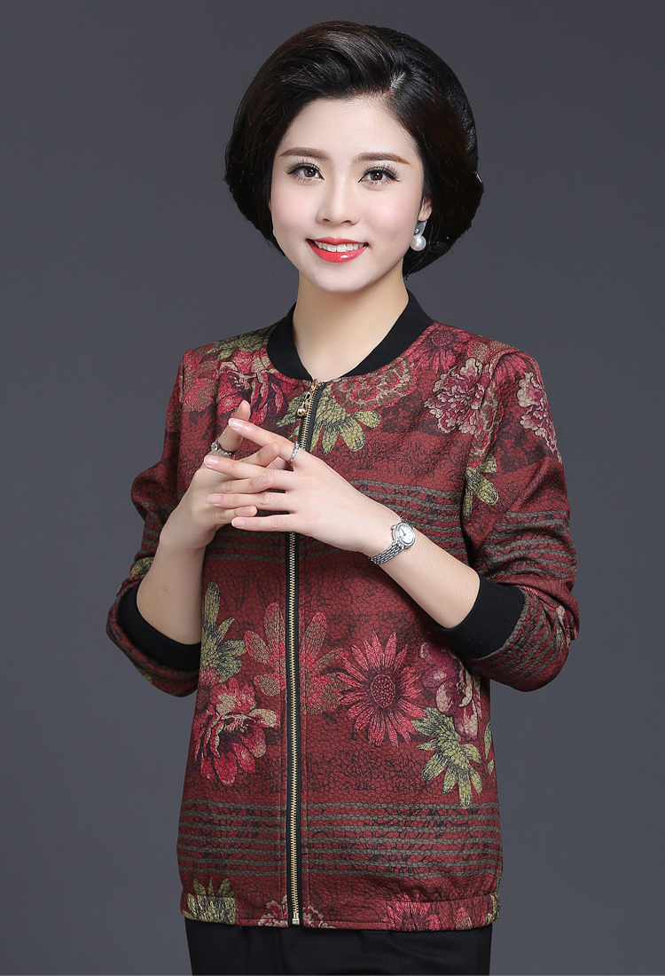 魏美人唐装/民族服装/舞台服装/中式服装 中老年秋季外套女2017新款