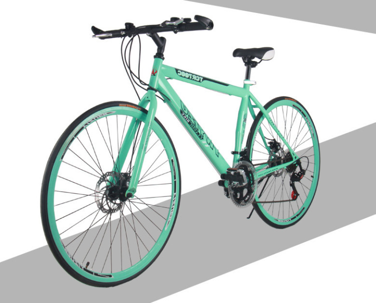 户外运动18变速公路车 碟刹28寸直把公路自行车4283