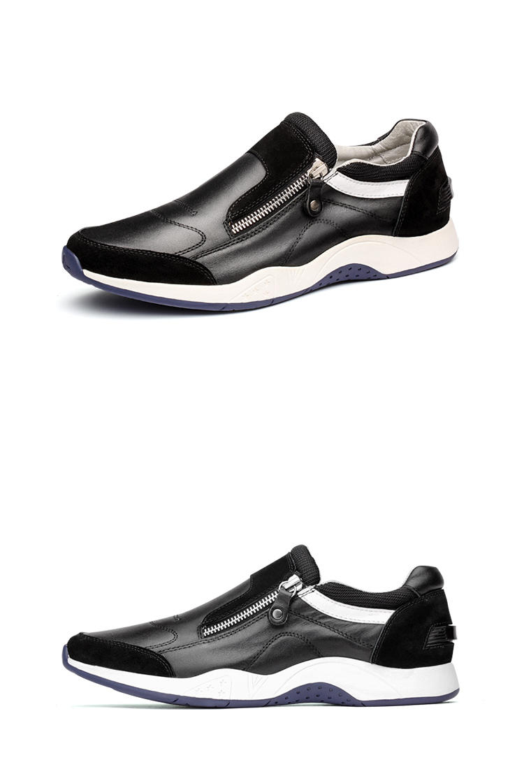 皓顿hautton男士牛皮男鞋流行运动休闲鞋yd014