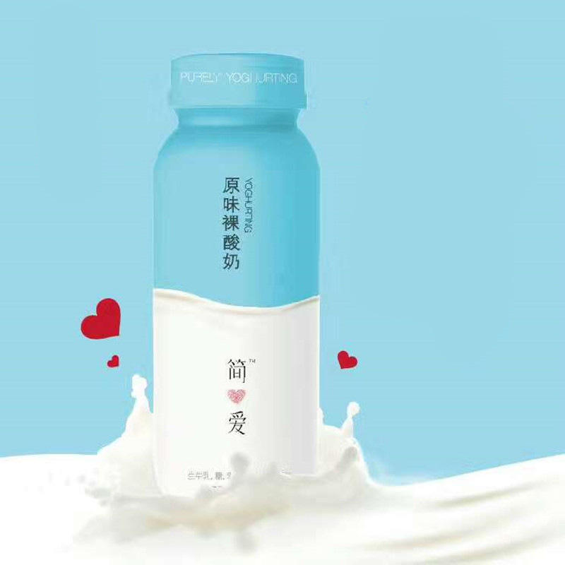 简爱裸酸奶原味180gx8瓶产发