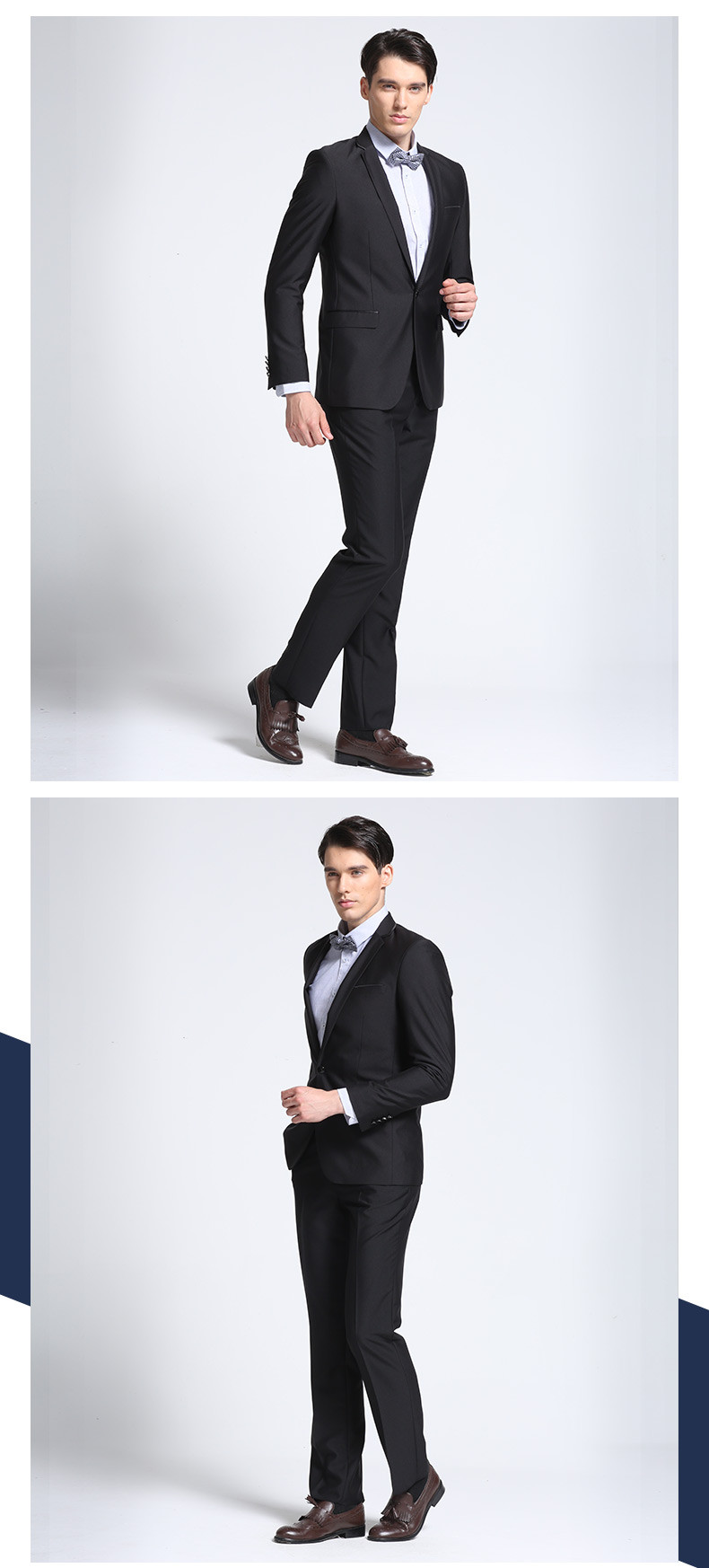 osd奥斯迪男士西服套装春秋新郎结婚礼服正装商务职业装主持人高档