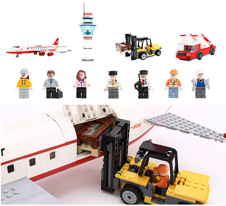 古迪(GUDI) 航空系列 私人飞机856片 8913 小颗粒大型客机模型积木 儿童玩具6-14岁