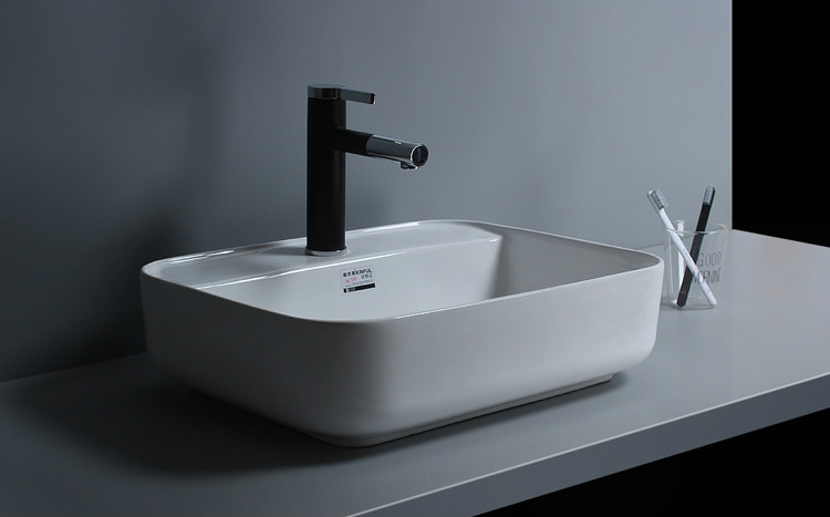 卫生间洗脸盆洗手盆方形台面盆家用北欧简约陶瓷台盆台上盆艺术盆