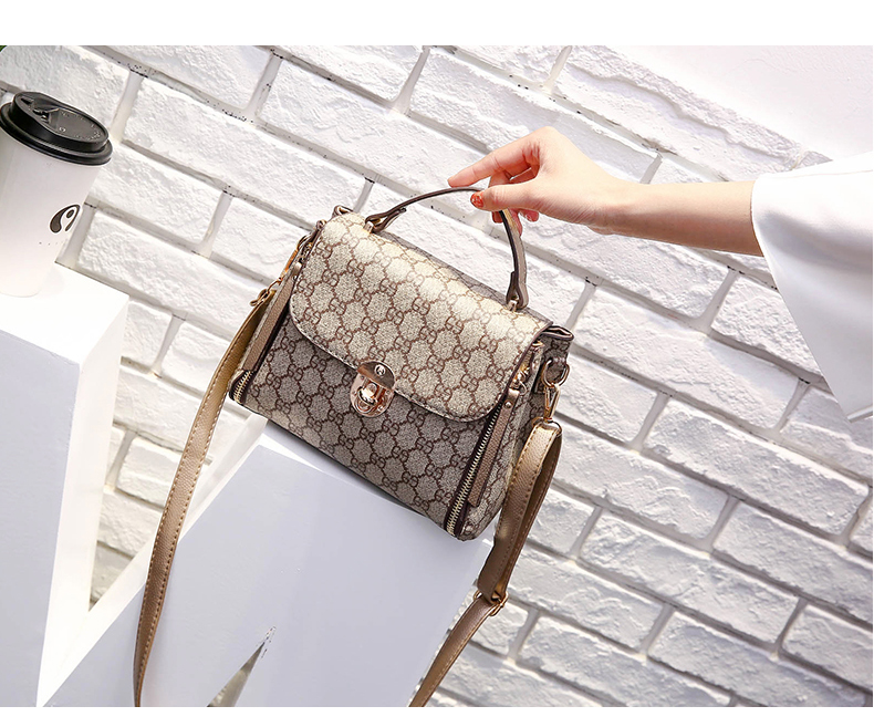 有肩带包体外形:横款方形包袋大小:小(最长边20-30cm)内部结构:手机袋