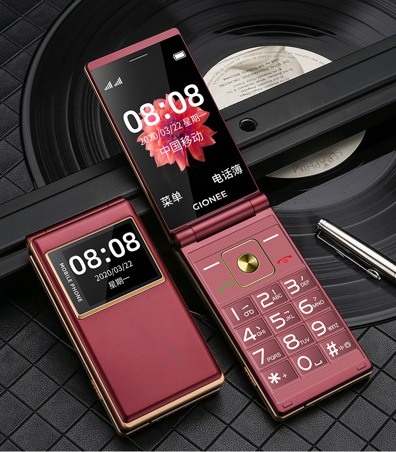 [官方旗舰店]金立a880老人翻盖手机移动老年机超长待机声音大屏幕大字