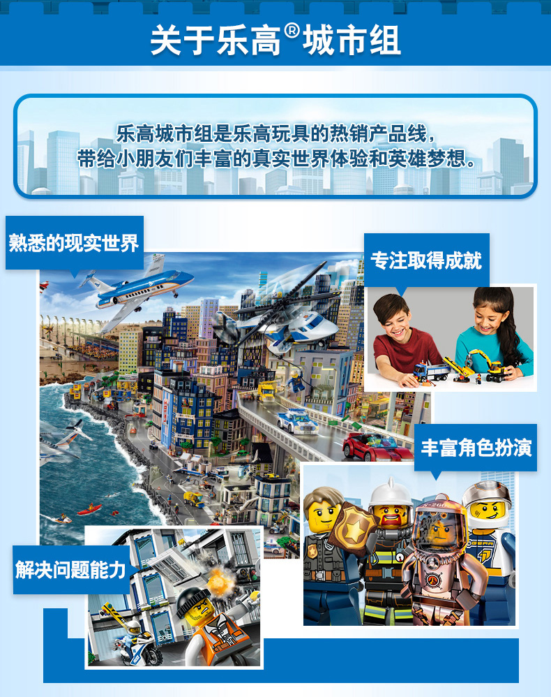 lego樂高city城市系列親子野營房車legc60182512歲塑料玩具200塊以上