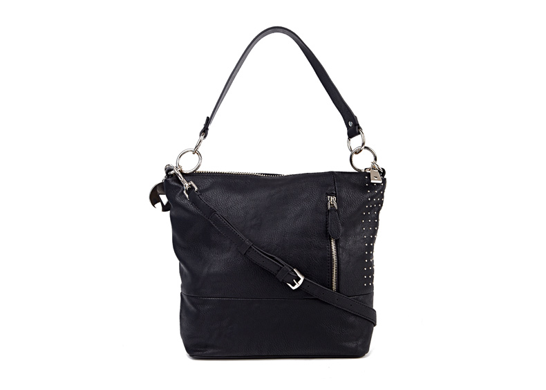 guess盖斯 拉链封口钉珠女士单肩包 hwvs6210020