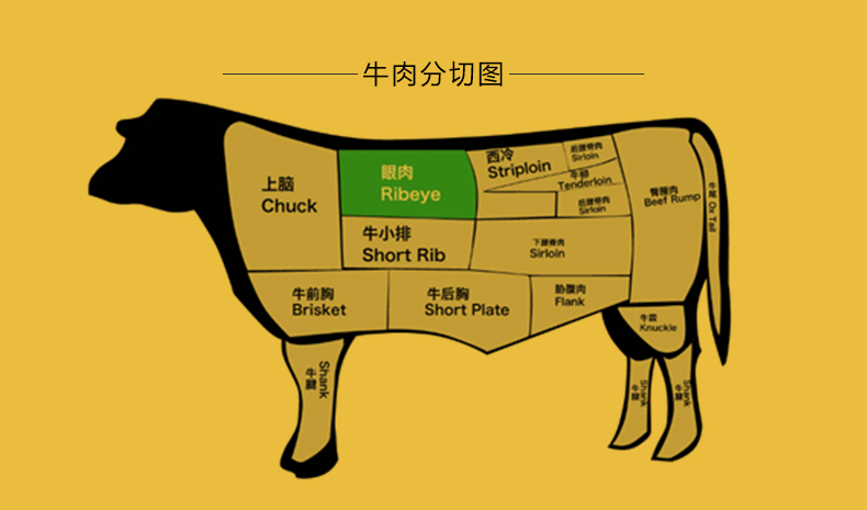 肉眼牛排位置图片