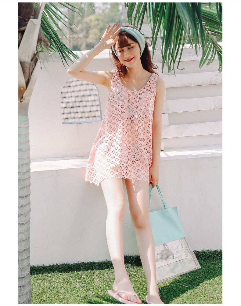 子泳衣新款游泳衣女士性感分体三角比基尼三件套母女子装温泉儿童泳