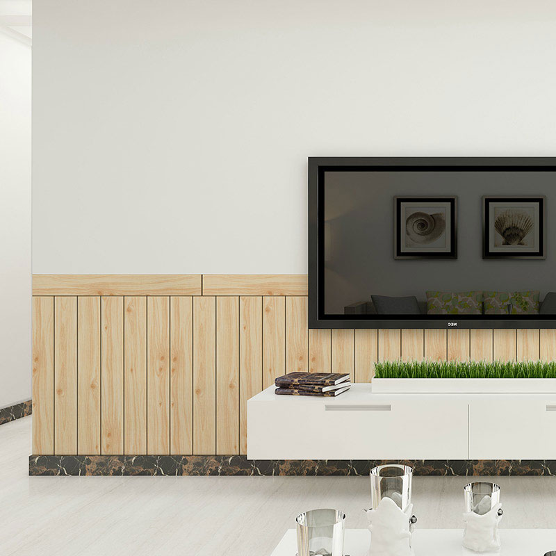 护墙贴阳台墙纸自粘腰线泡沫创意装饰客厅卧室木纹生活日用家用家居