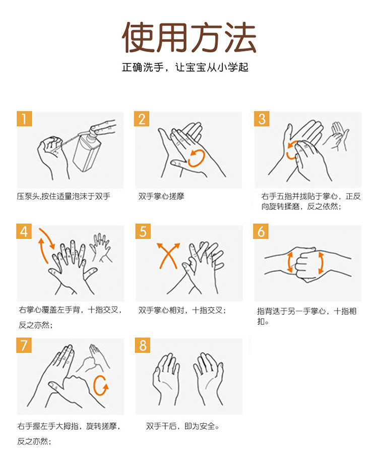 隆力奇kids儿童免洗洗手液40ml新生儿宝宝儿童泡沫免洗洗