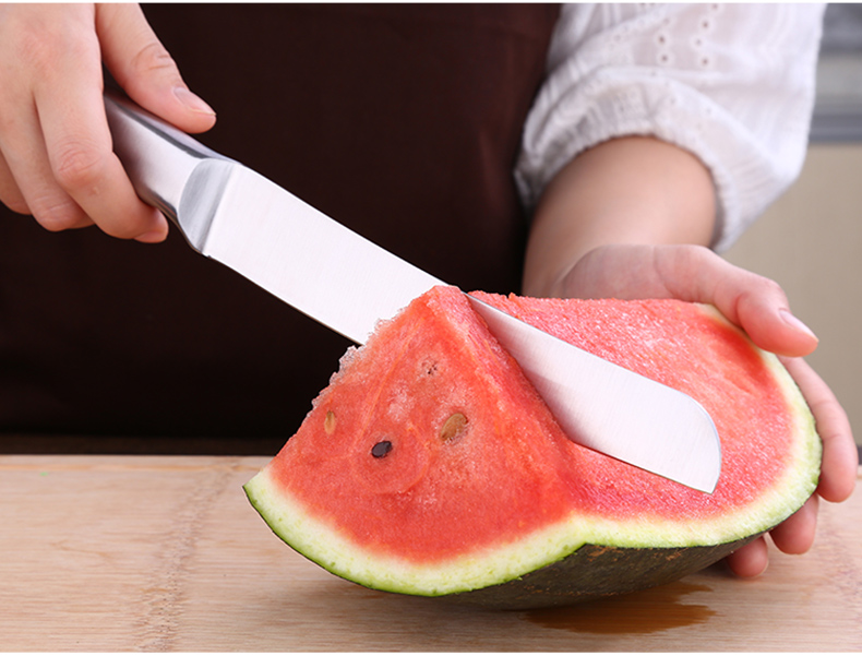 切水果刀具大号加长水果刀不锈钢厨房家用德国瓜果刀切瓜刀长款