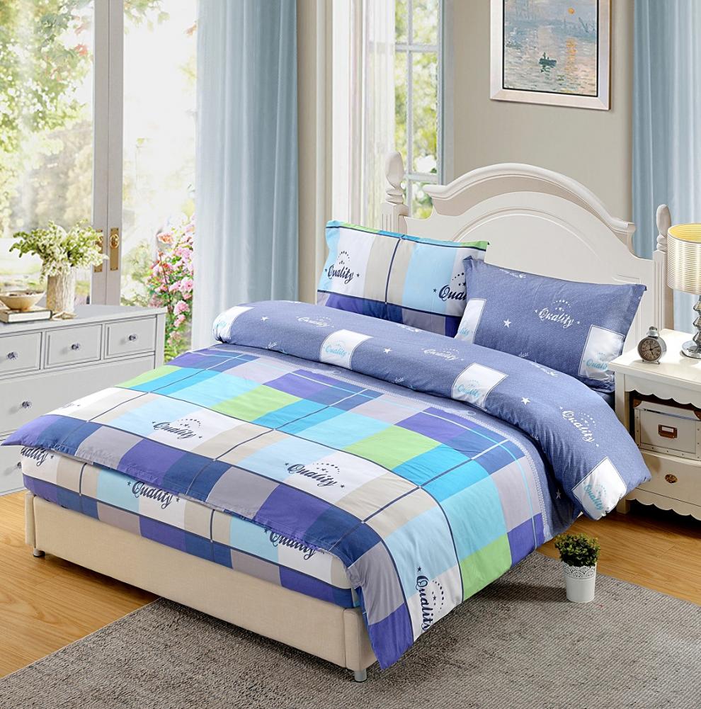 厂家直销床笠款式四件套1.5/1.8m床上用品1.2米单双人被套4件套