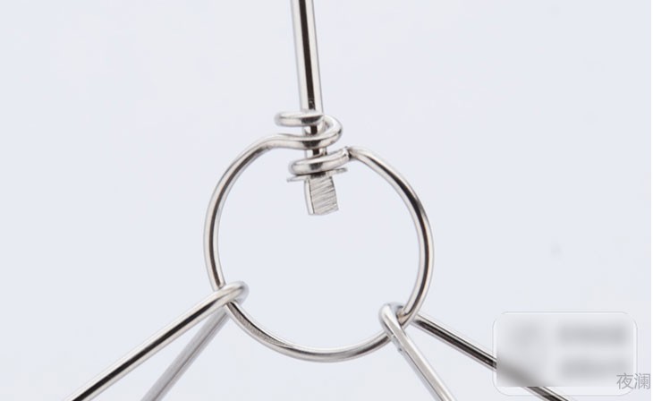 创意带风钩不锈钢多夹晒衣架多功能加粗长方形30夹内衣裤袜子晾衣架