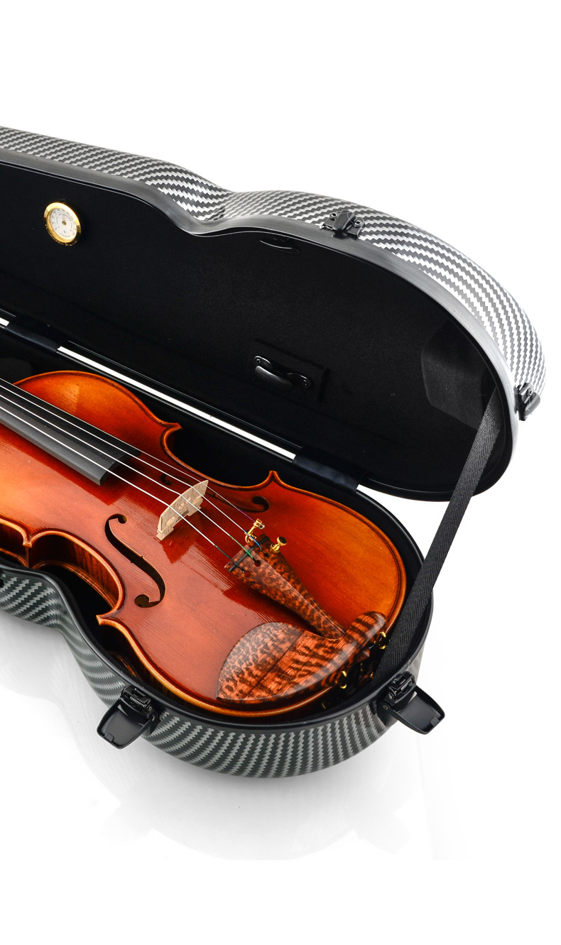 克莉丝蒂娜(christina)轻便条纹小提琴琴盒专业复合高硬耐磨抗压4/4