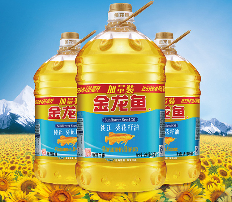 金龙鱼纯正葵花籽油5436l